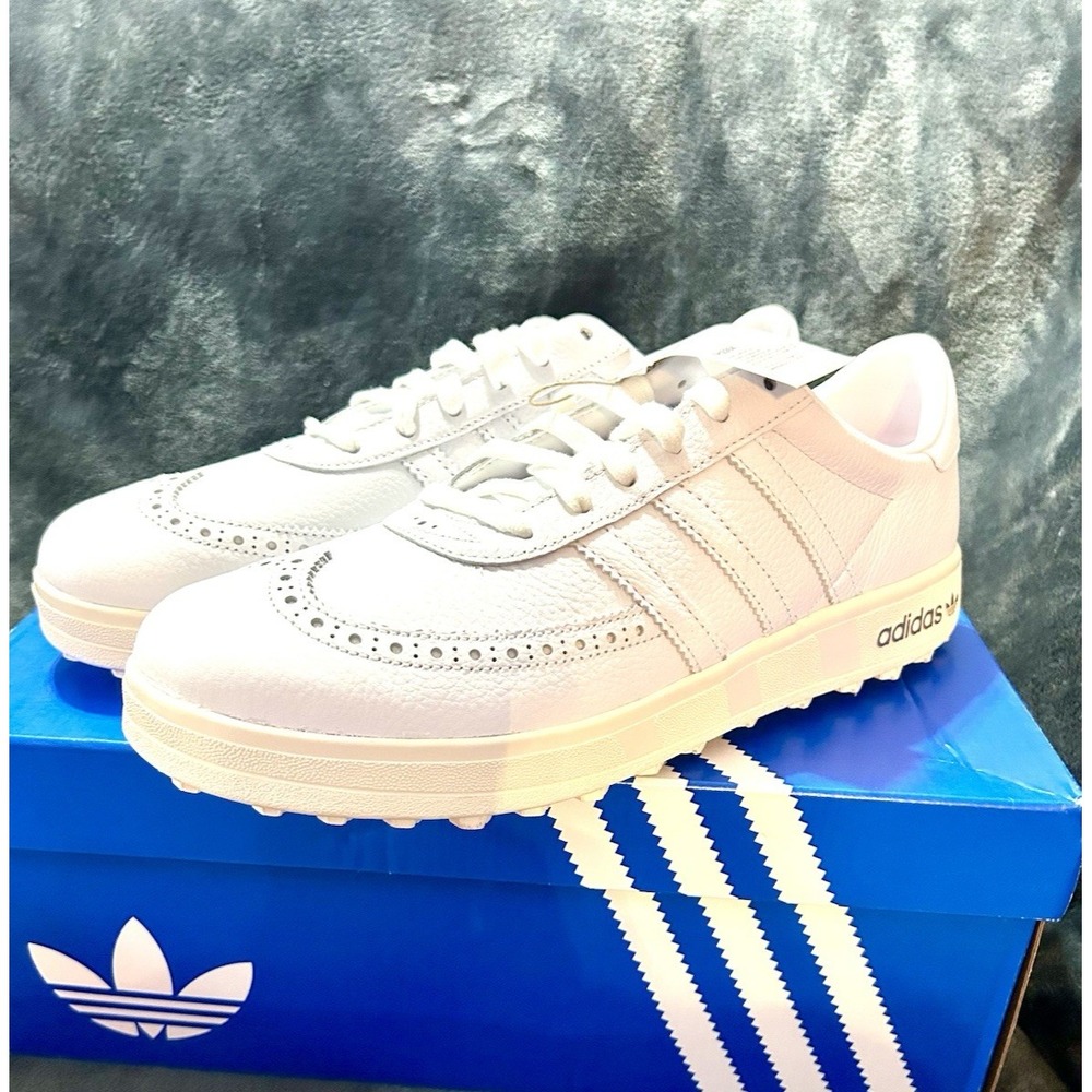adidas Coursecup Spikeless Golf Shoes White Iron Metallic Men's Size 11